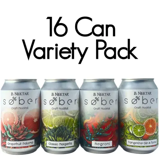 SOBER - Variety 16-pack (Margarita, Paloma, G&T, Negroni)