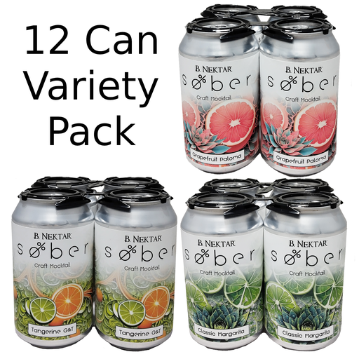 SOBER - Variety 12-pack (Margarita, Paloma, G&T)