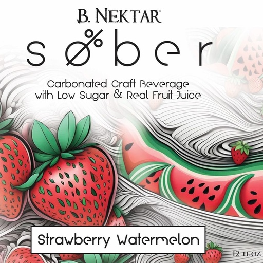 SOBER - Strawberry Watermelon  - 4-Pack